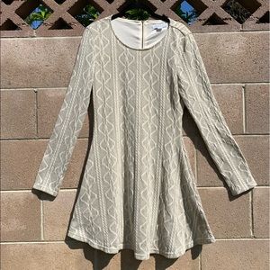 Loveriche Cable Knit Sweater Dress